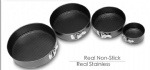 Round Shaped Cake Mould Non-Stick with Removable Base and Buckle-Black