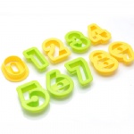 Plastic Number Cookie Cutters