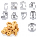 Numbers Stainless Steel Cookie Cutter set